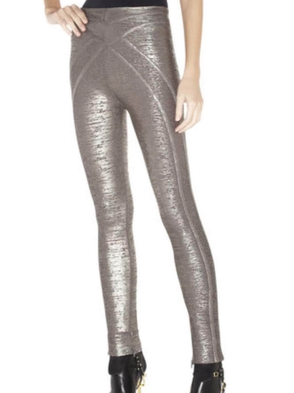Herve Leger TAN Pietra Leggings